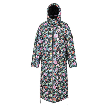 Multicoloured - Front - Regatta Womens-Ladies Christian Lacroix Milhaud Floral Longline Padded Jacket