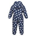 Admiral Blue - Back - Regatta Baby Penrose Stars Puddle Suit