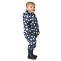 Admiral Blue - Side - Regatta Baby Penrose Stars Puddle Suit