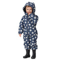 Admiral Blue - Lifestyle - Regatta Baby Penrose Stars Puddle Suit