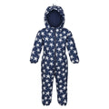 Admiral Blue - Front - Regatta Baby Penrose Stars Puddle Suit