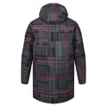 Tartan - Back - Regatta Mens Christian Lacroix Laurus Grid Padded Waterproof Jacket