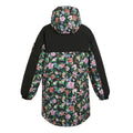 Black - Back - Regatta Womens-Ladies Christian Lacroix Cailar Floral Longline Waterproof Jacket