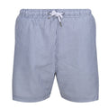 Dark Denim - Front - Regatta Mens Loras Stripe Swim Shorts