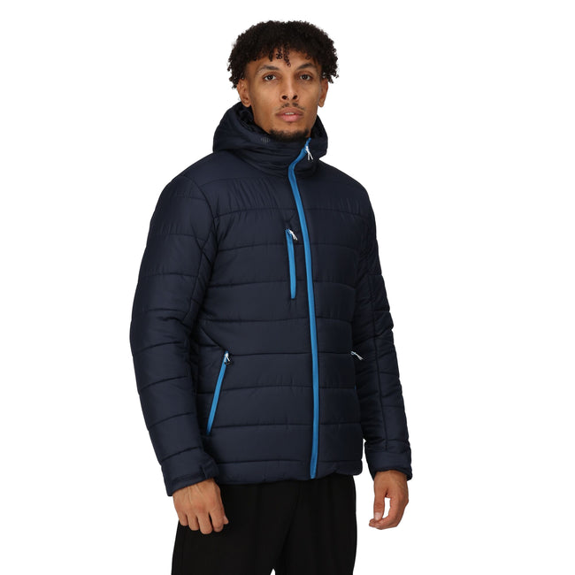 Navy-French Blue - Side - Regatta Professional Mens Thermal Padded Jacket