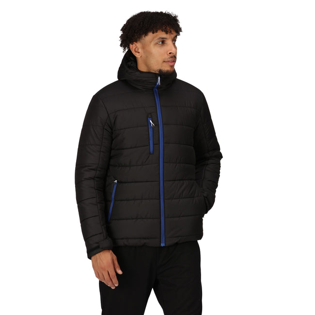 Black-New Royal - Side - Regatta Professional Mens Thermal Padded Jacket
