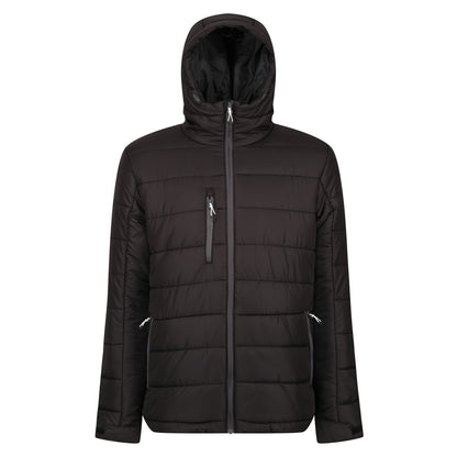 Black-Seal Grey - Front - Regatta Professional Mens Thermal Padded Jacket