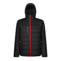 Black-Classic Red - Front - Regatta Mens Navigate Thermal Padded Jacket
