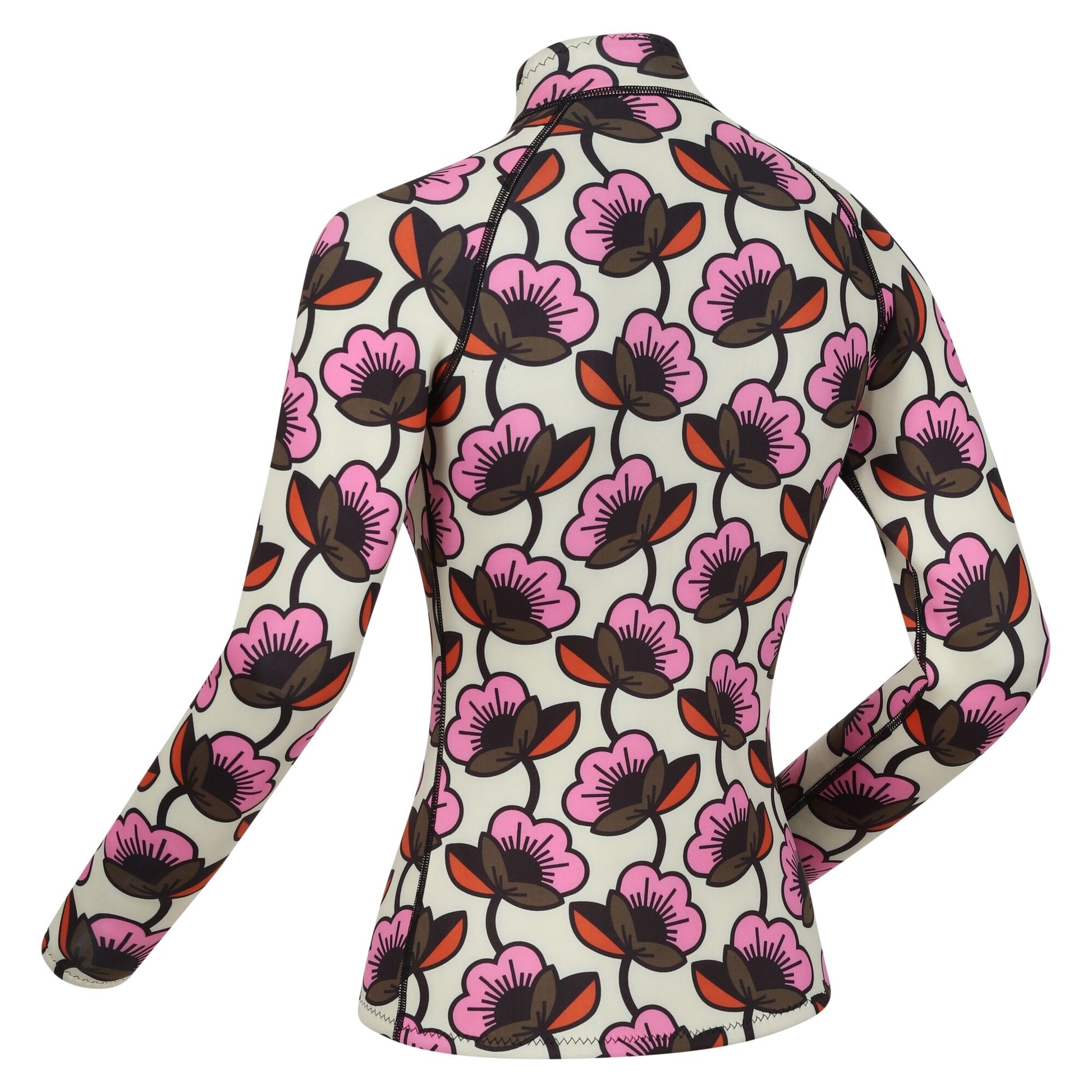 Fuchsia - Lifestyle - Regatta Womens-Ladies Orla Kiely Passion Flower Scuba Top