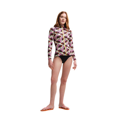 Fuchsia - Pack Shot - Regatta Womens-Ladies Orla Kiely Passion Flower Scuba Top