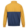 Gold Straw-Dark Denim - Back - Regatta Mens Shorebay Colour Block Waterproof Jacket