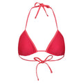 Bright Blush-Peach Bloom - Front - Regatta Womens-Ladies Aceana Plain Bikini Top