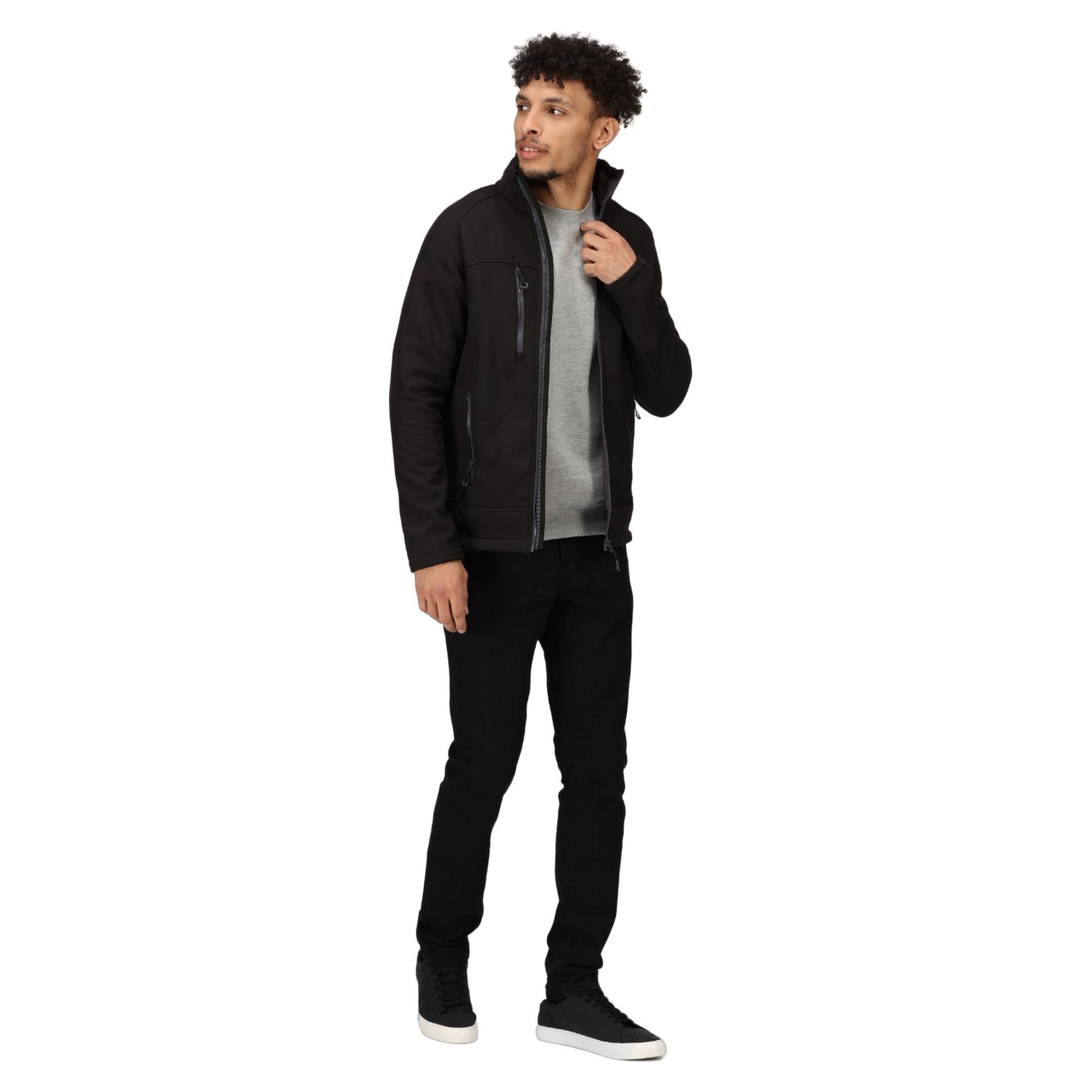 Black - Pack Shot - Regatta Professional Mens Soft Shell Jacket