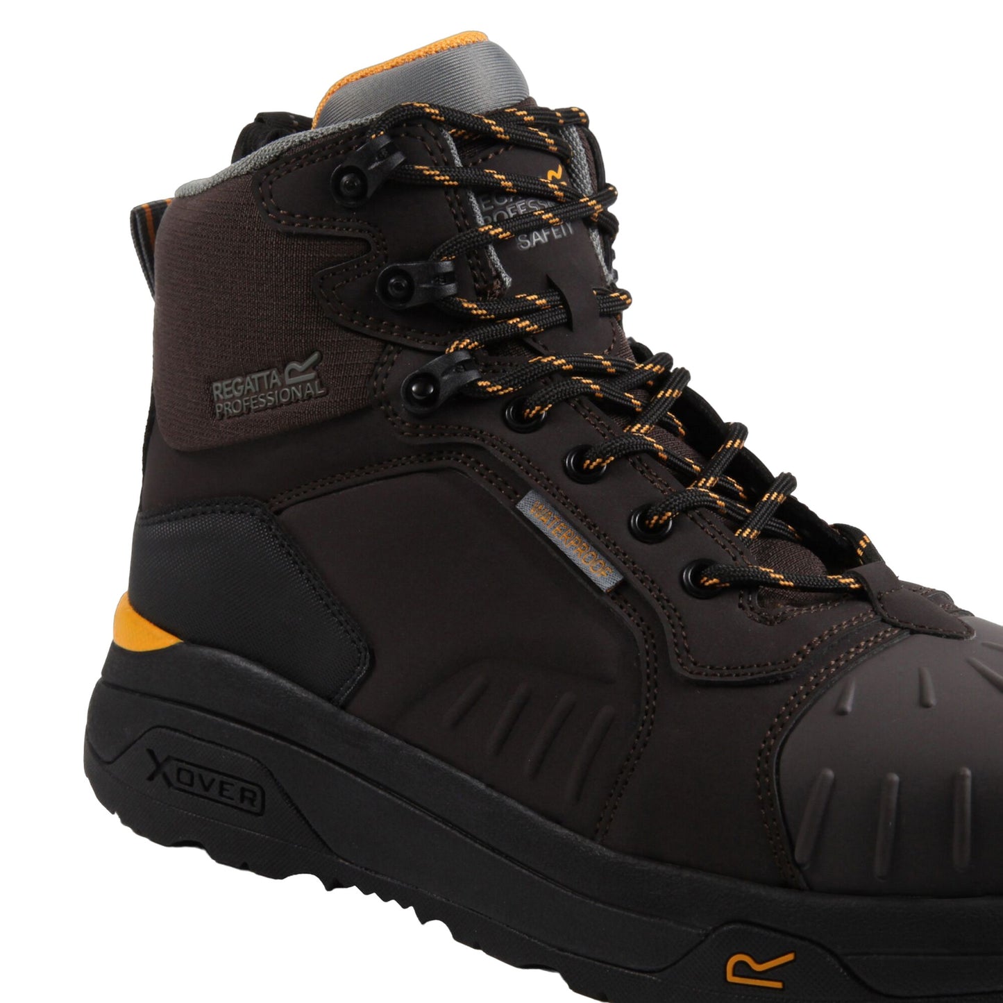 Chestnut-Black - Pack Shot - Regatta Professional Mens Safety Boots