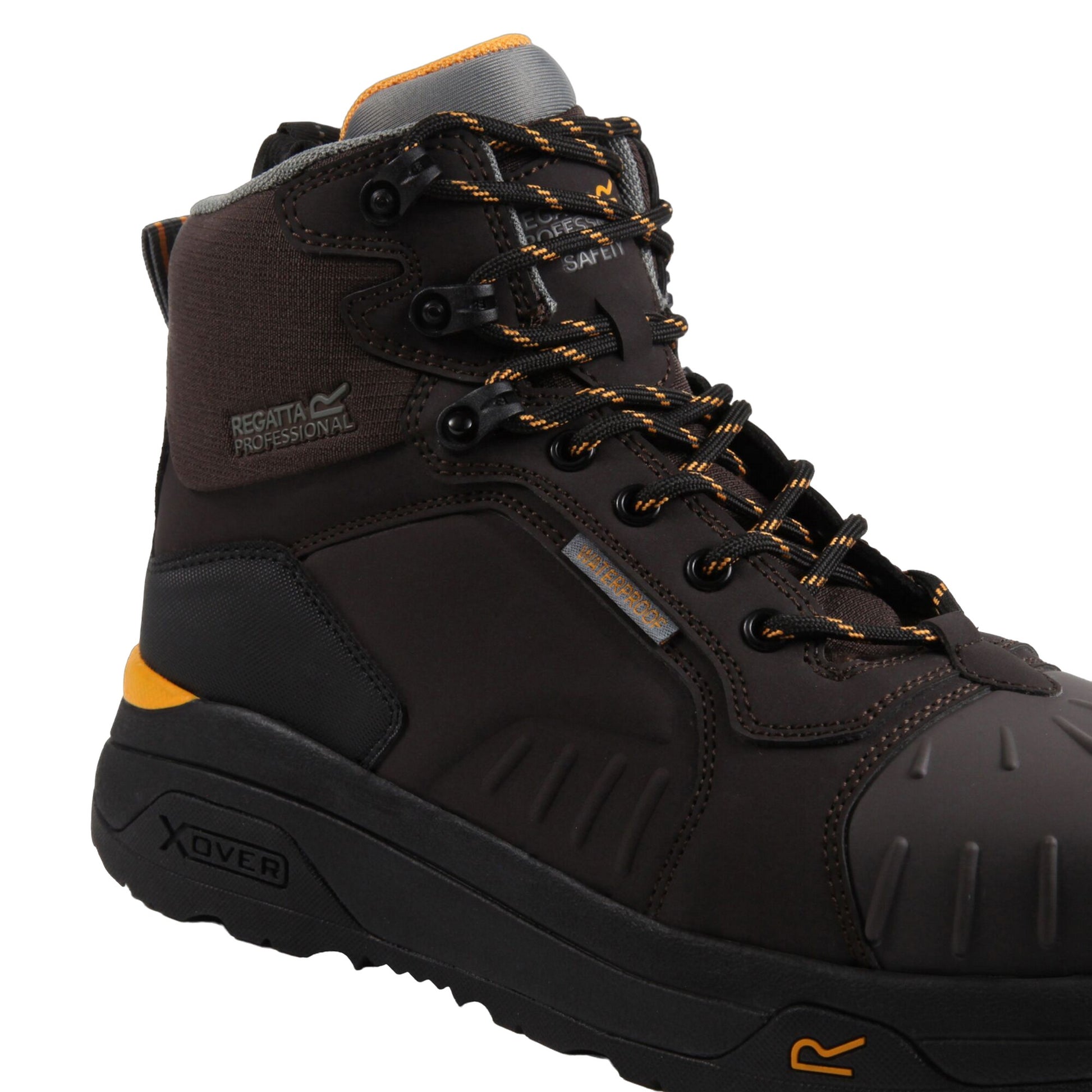 Chestnut-Black - Pack Shot - Regatta Professional Mens Safety Boots