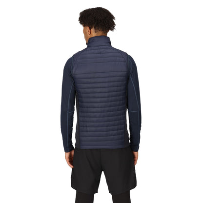 Navy-French Blue - Lifestyle - Regatta Professional Mens Quilted Hybrid Gilet