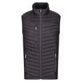 Navy-Seal Grey - Front - Regatta Mens Navigate Quilted Hybrid Gilet