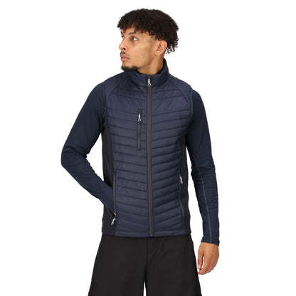 Navy-Seal Grey - Side - Regatta Professional Mens Quilted Hybrid Gilet