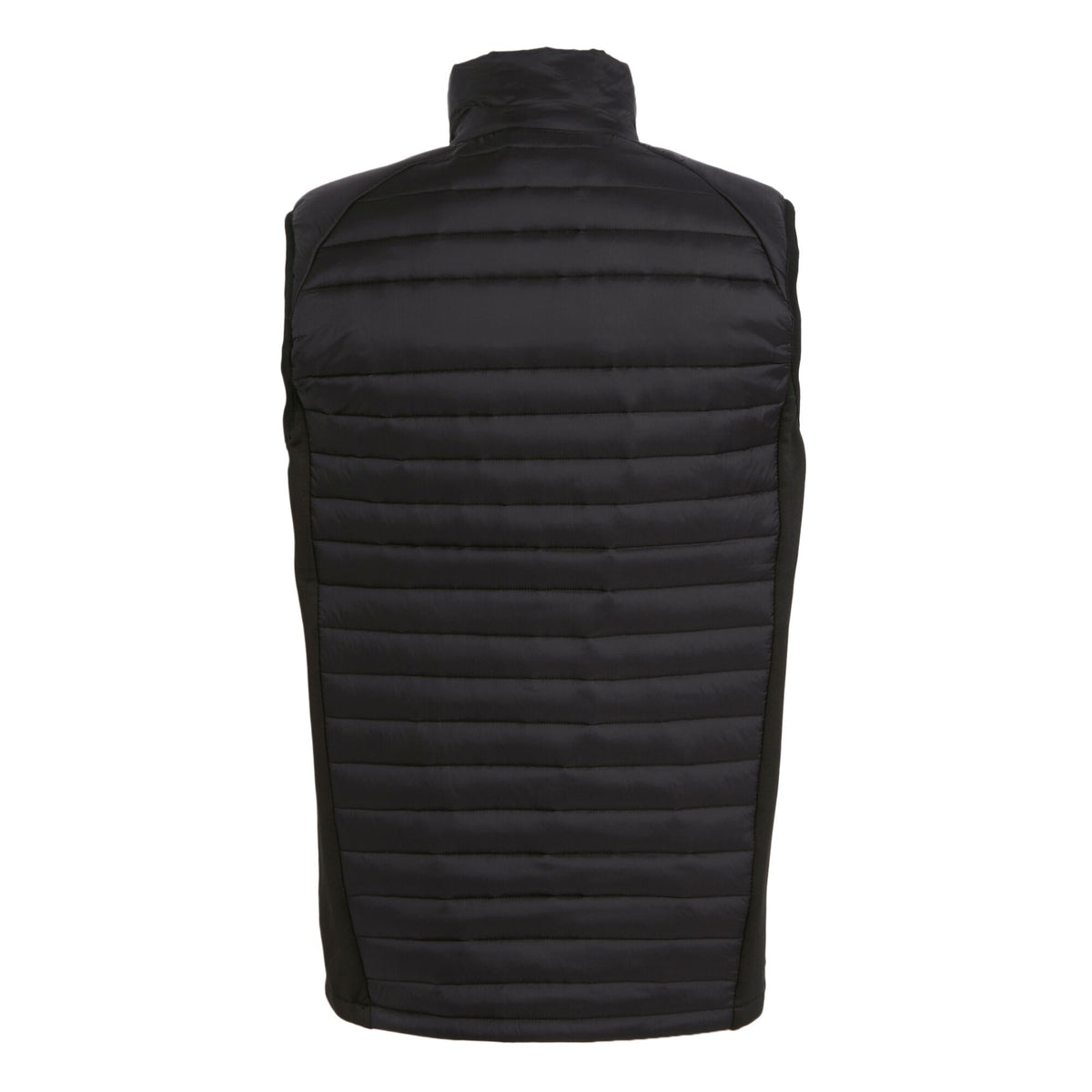 Black-Lime Green - Back - Regatta Professional Mens Quilted Hybrid Gilet