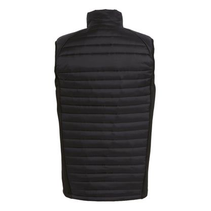 Black-Orange Pop - Back - Regatta Professional Mens Quilted Hybrid Gilet