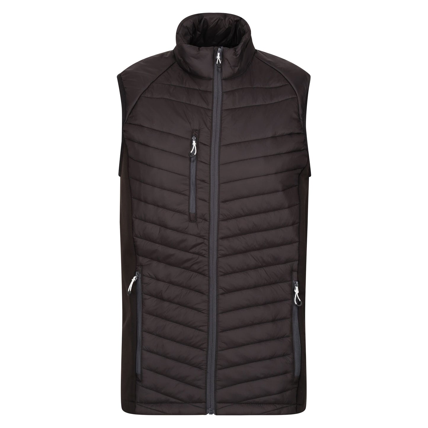 Black-Seal Grey - Front - Regatta Professional Mens Quilted Hybrid Gilet