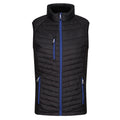 Black-New Royal - Front - Regatta Mens Navigate Quilted Hybrid Gilet