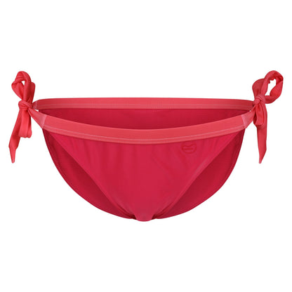 Bright Blush-Peach Bloom - Front - Regatta Womens-Ladies Flavia Plain Bikini Bottoms