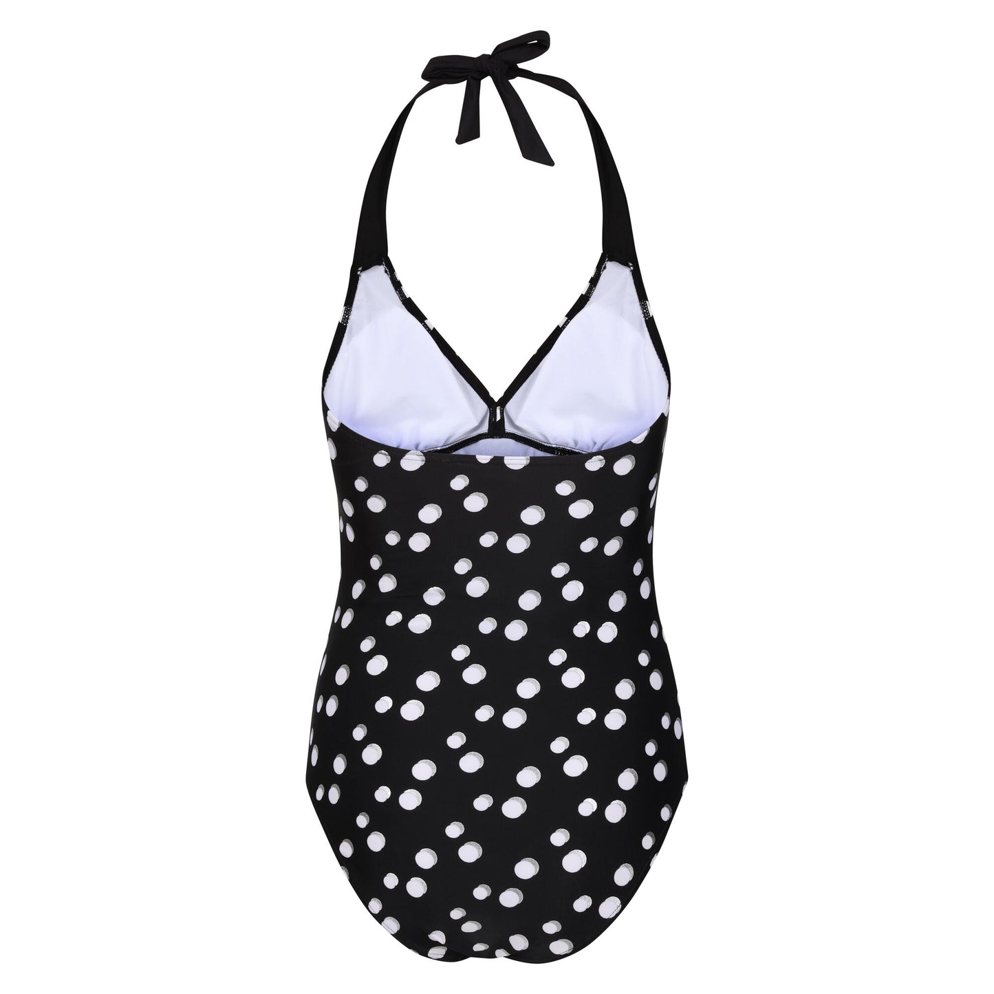 Black-White - Back - Regatta Womens-Ladies Flavia Polka Dot One Piece Swimsuit