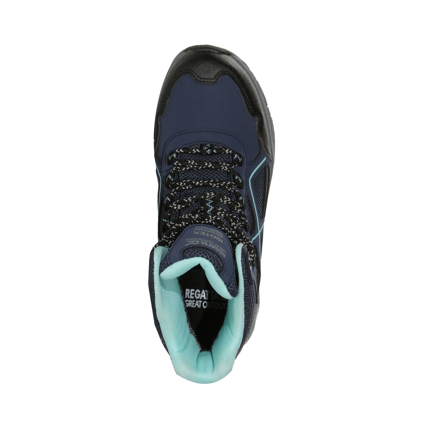 Navy-Amazonite - Pack Shot - Regatta Womens-Ladies Lady Vendeavour Walking Boots