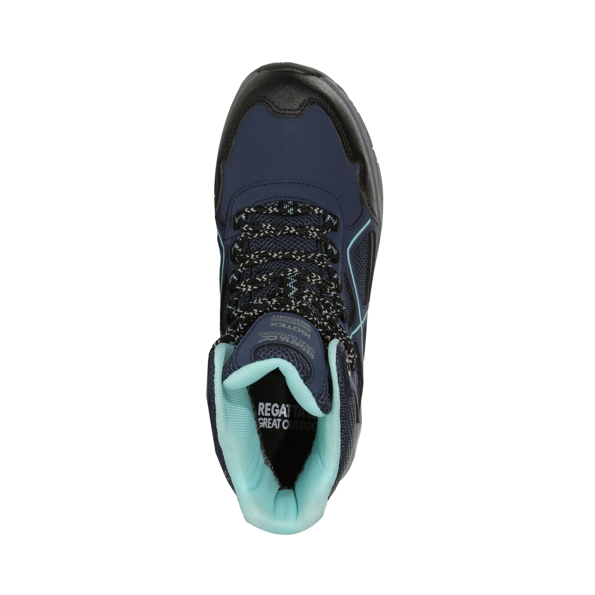 Navy-Amazonite - Pack Shot - Regatta Womens-Ladies Lady Vendeavour Walking Boots