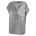 Paloma Grey - Side - Regatta Womens-Ladies Roselynn Leopard Print Marl T-Shirt