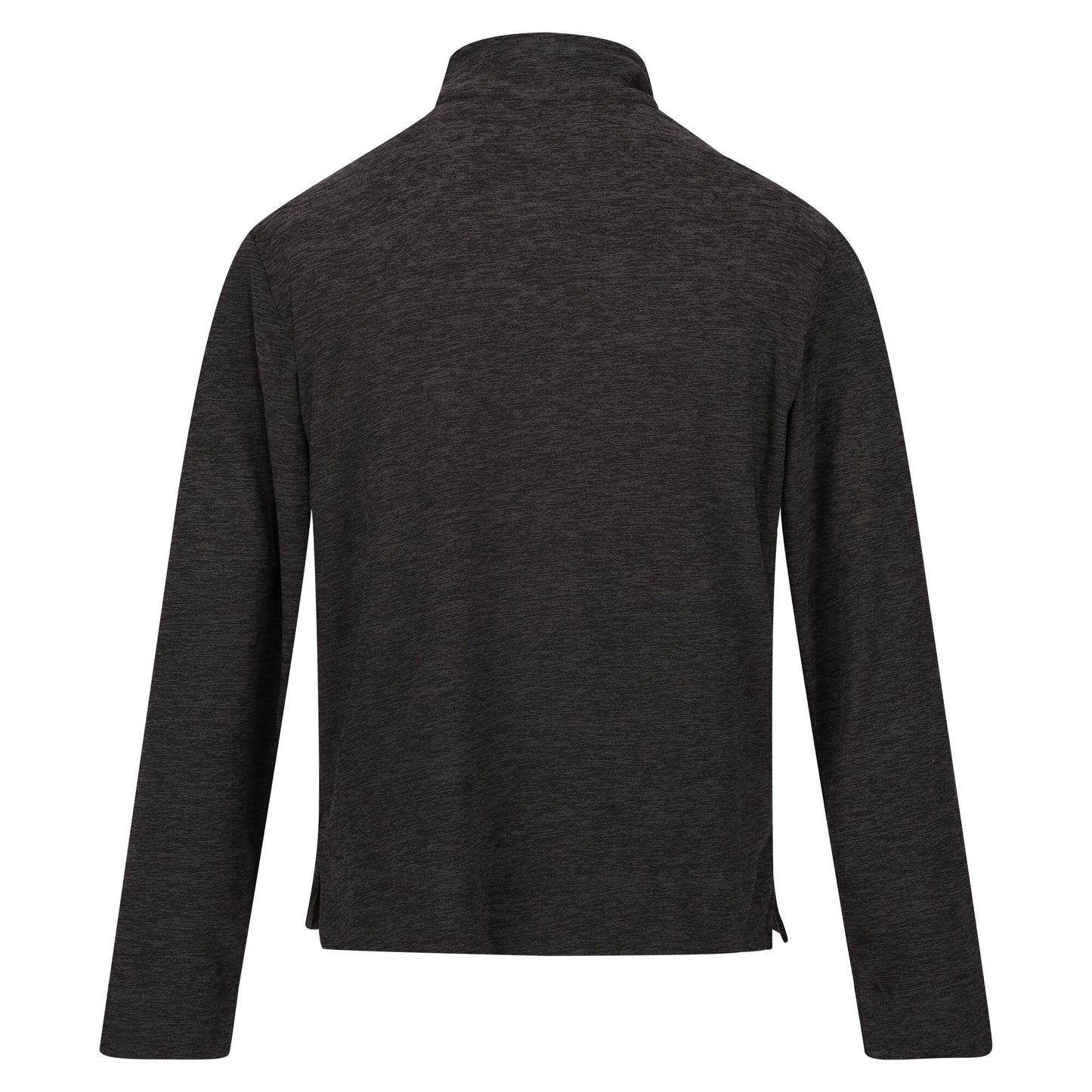 Dark Grey - Back - Regatta Mens Shorebay Marl Quarter Zip Fleece Top