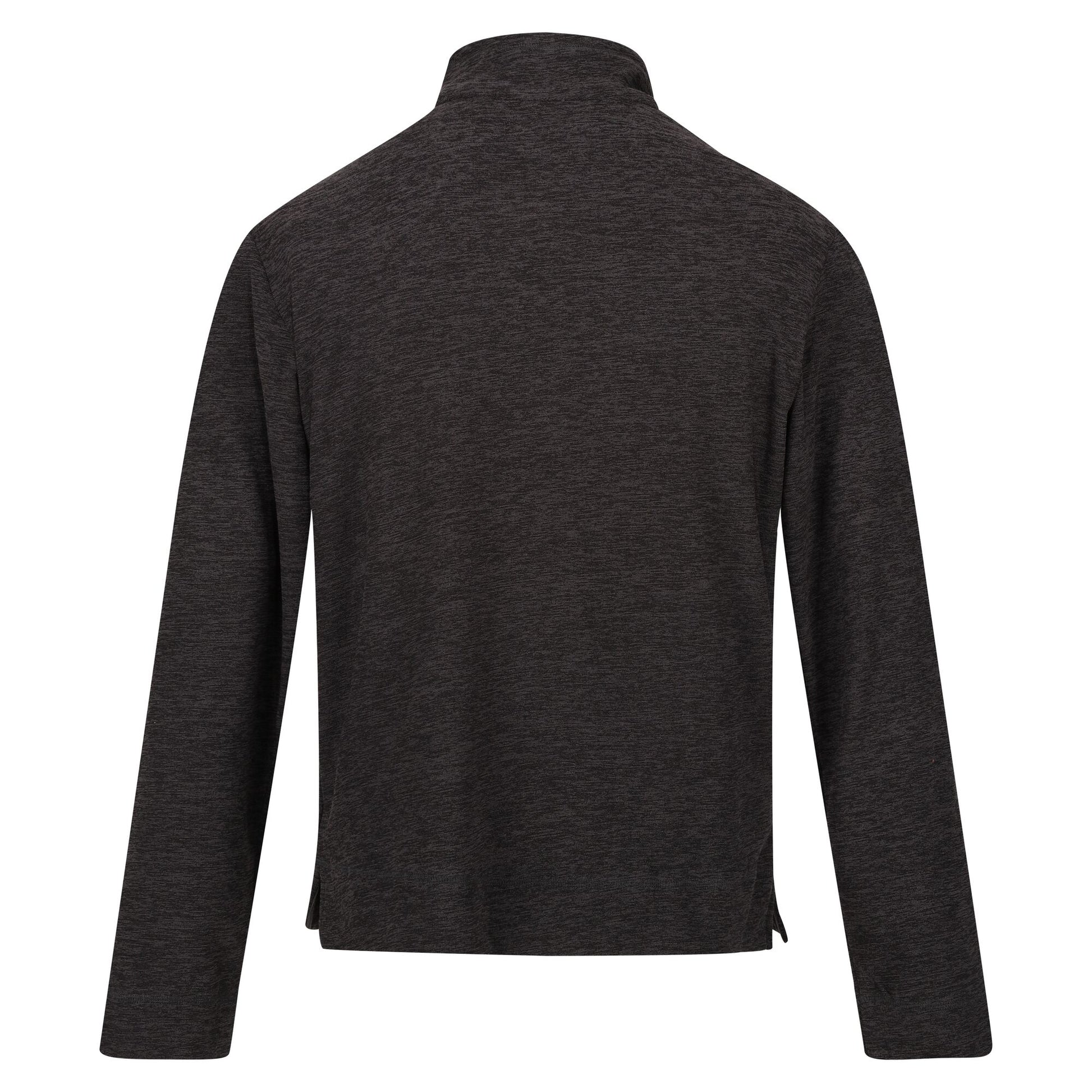 Dark Grey - Back - Regatta Mens Shorebay Marl Quarter Zip Fleece Top