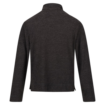 Dark Grey - Back - Regatta Mens Shorebay Marl Quarter Zip Fleece Top
