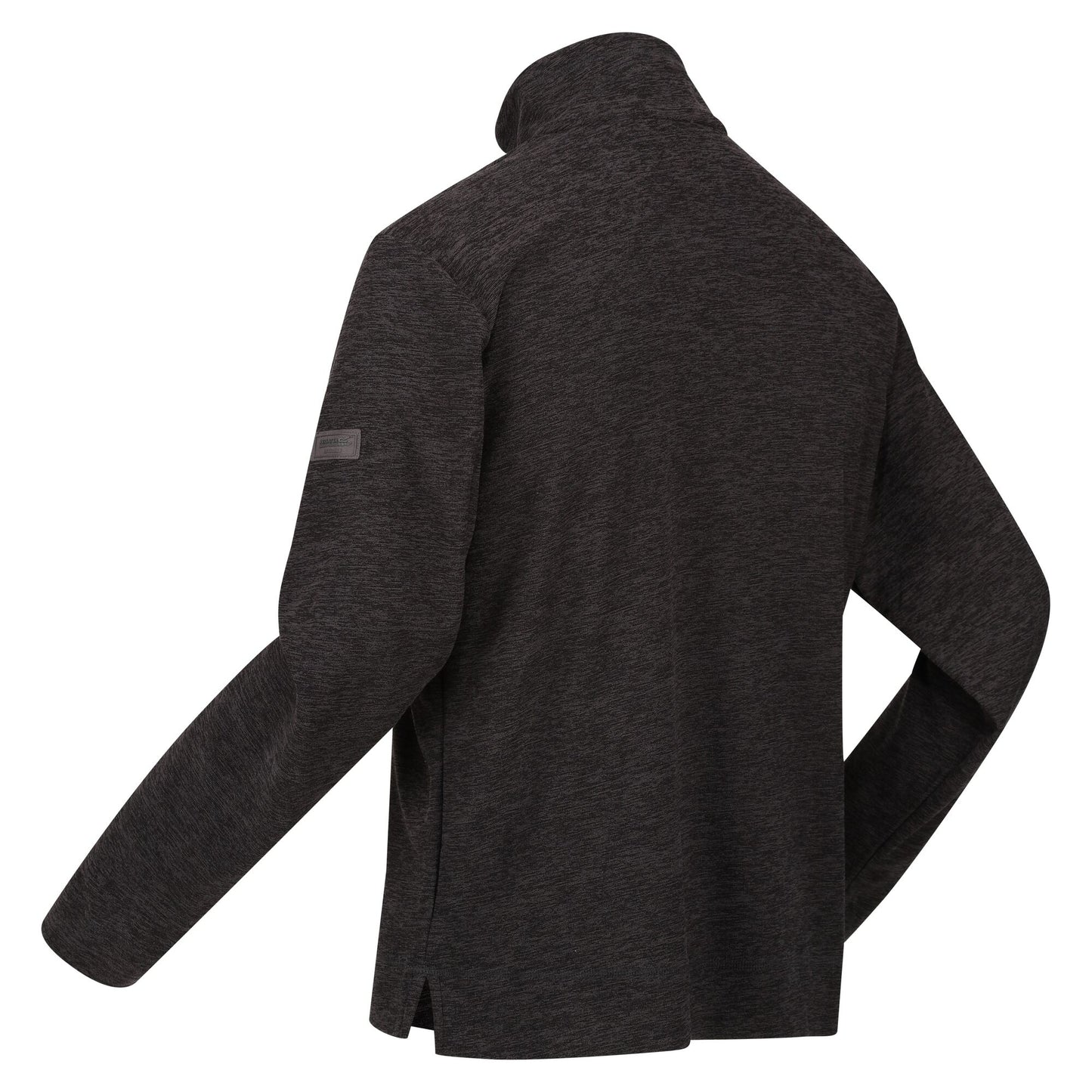 Dark Grey - Lifestyle - Regatta Mens Shorebay Marl Quarter Zip Fleece Top