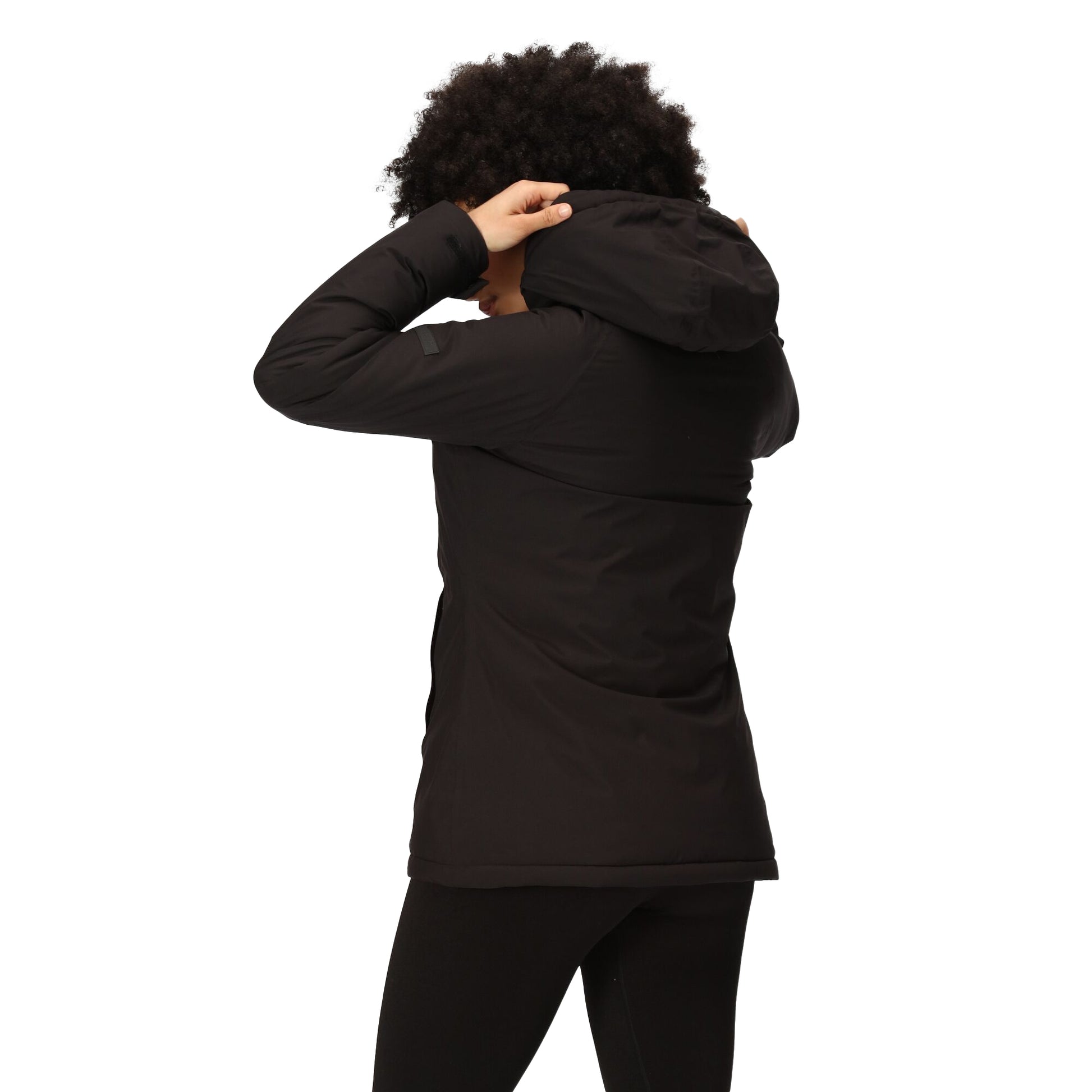 Black - Pack Shot - Regatta Womens-Ladies Sanda III Waterproof Jacket