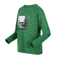 Field Green - Side - Regatta Childrens-Kids Burnlee Roam Free Graphic Print Marl T-Shirt