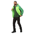 Jasmine Green-Field Green - Close up - Regatta Mens Trutton II Baffled Padded Jacket