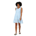 Powder Blue - Close up - Regatta Womens-Ladies Zariah Tiered Casual Dress