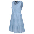 Powder Blue - Side - Regatta Womens-Ladies Zariah Tiered Casual Dress