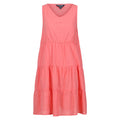 Peach Bloom - Front - Regatta Womens-Ladies Zariah Tiered Casual Dress