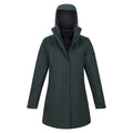 Darkest Spruce-Black - Side - Regatta Womens-Ladies Denbury IV 2 in 1 Waterproof Jacket