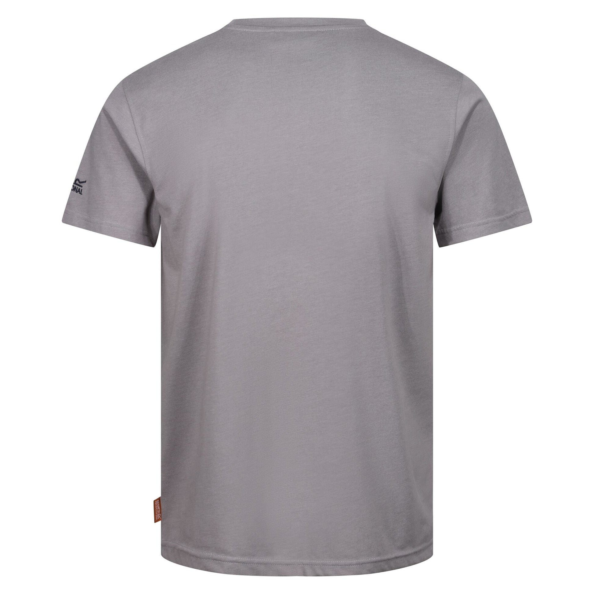 Rock Grey Marl - Back - Regatta Professional Mens Cotton T-Shirt