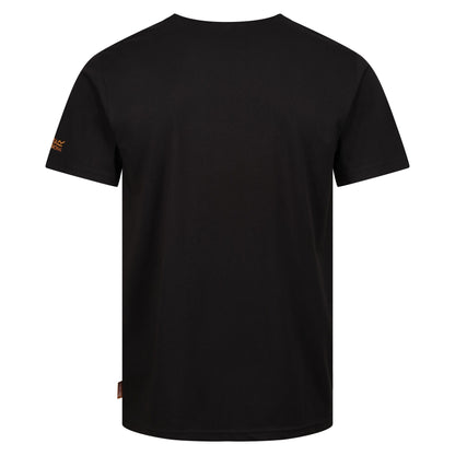 Black - Back - Regatta Professional Mens Cotton T-Shirt