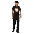 Black - Side - Regatta Professional Mens Cotton T-Shirt