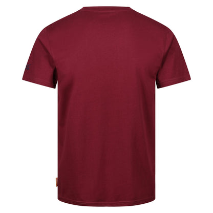 Burgundy - Back - Regatta Professional Mens Cotton T-Shirt