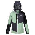 Quiet Green-Seal Grey - Side - Regatta Womens-Ladies Carletta VIII 2 In 1 Waterproof Jacket