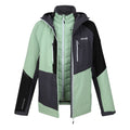 Quiet Green-Seal Grey - Lifestyle - Regatta Womens-Ladies Carletta VIII 2 In 1 Waterproof Jacket