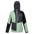 Quiet Green-Seal Grey - Front - Regatta Womens-Ladies Carletta VIII 2 In 1 Waterproof Jacket