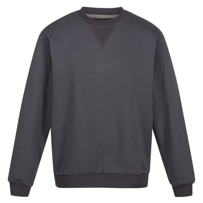 Seal Grey - Front - Regatta Professional Mens Crew Neck Sweatshirt